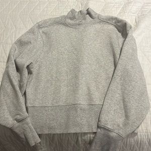 Grey mock turtle neck sweater